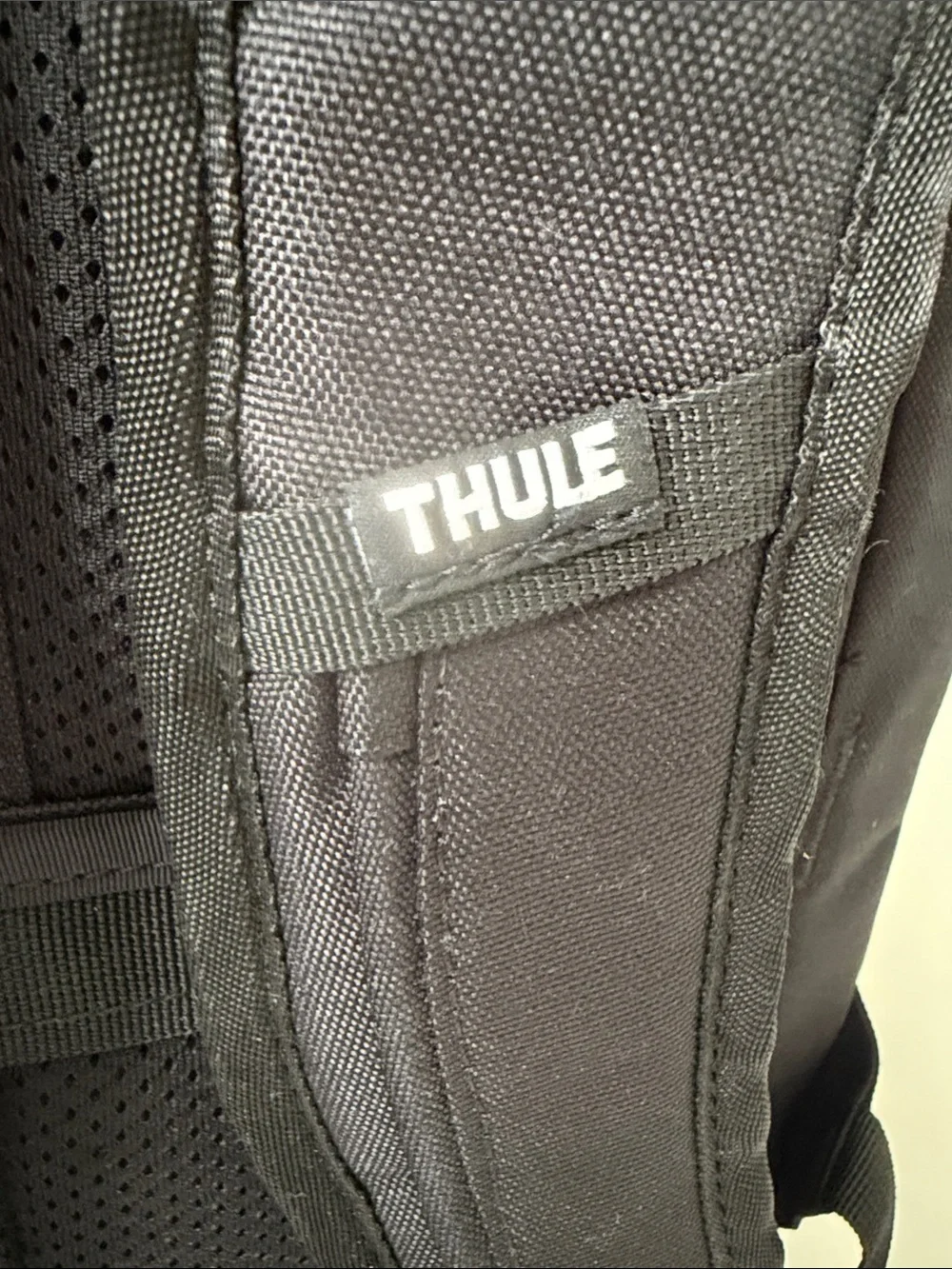 Thule HSS Branded Black Laptop Backpack Travel Work Bag Padded Tech Organizer